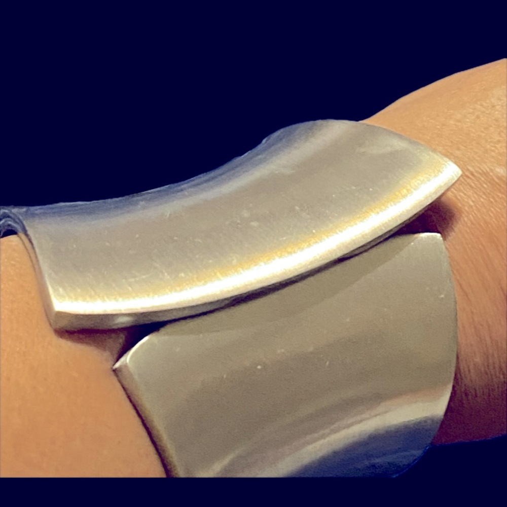Silver Hinged Cuff Bracelet